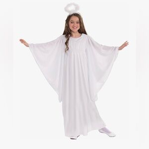 Angel Costume,Kids Size Large 12-14,Angel Costume Dress White